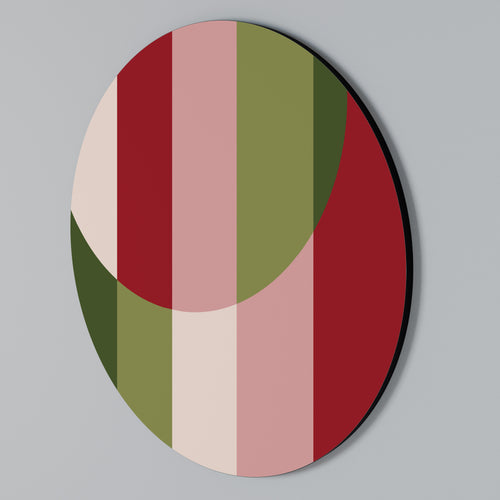 SMILING GEOMETRY Rundes Wandbild