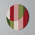 SMILING GEOMETRY Runde Wanddekoration Ø 69 cm