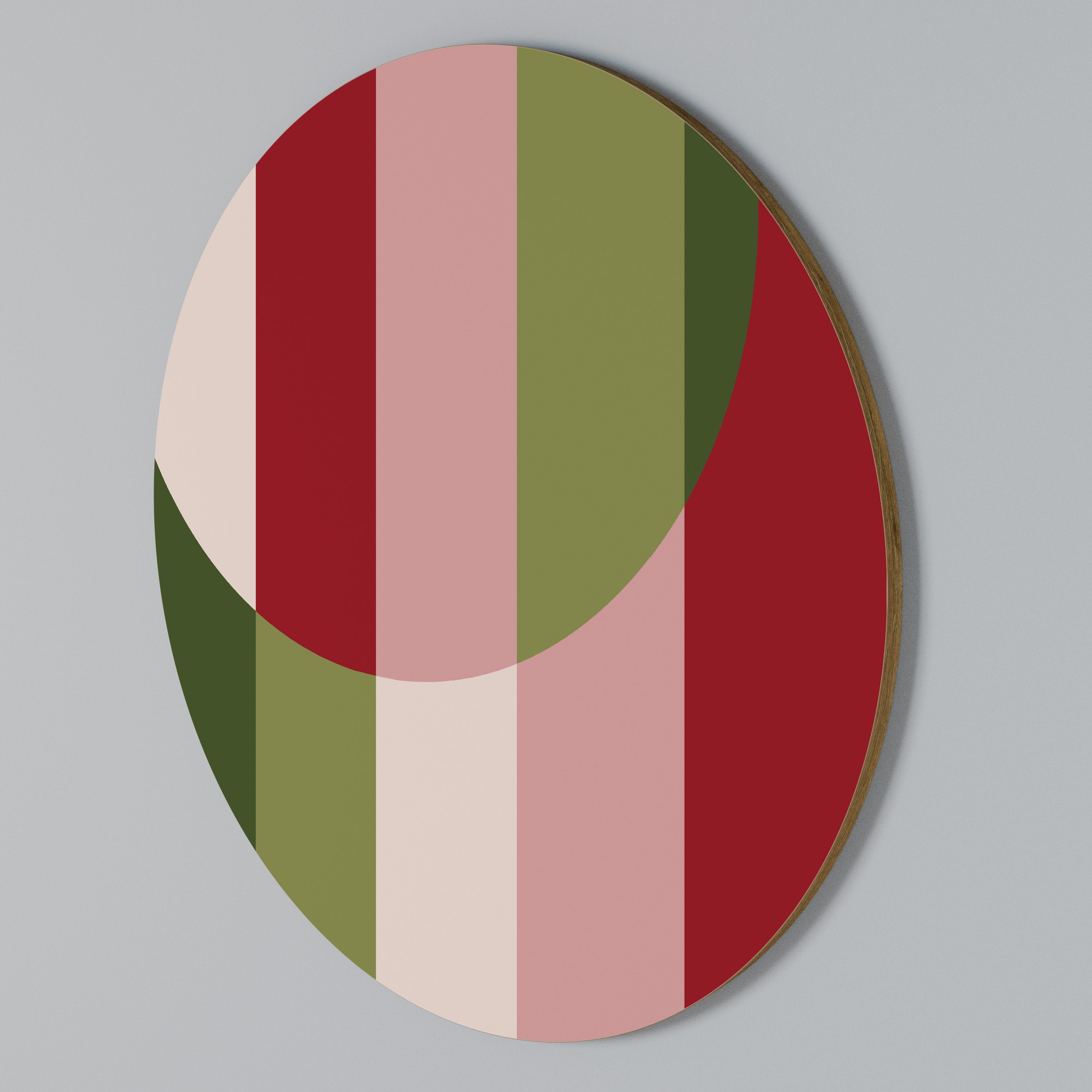 SMILING GEOMETRY Rundes Wandbild