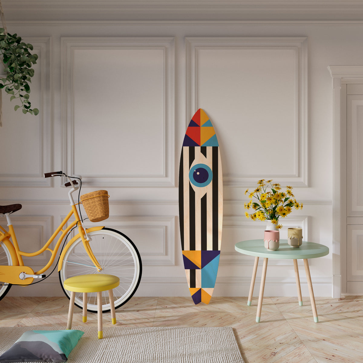 ABSTRACTION AND GEOMETRY Deko-Surfboard