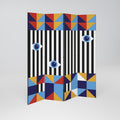 ABSTRACTION AND GEOMETRY 4-teiliger Paravent