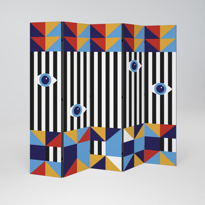 ABSTRACTION AND GEOMETRY 5-teiliger Paravent