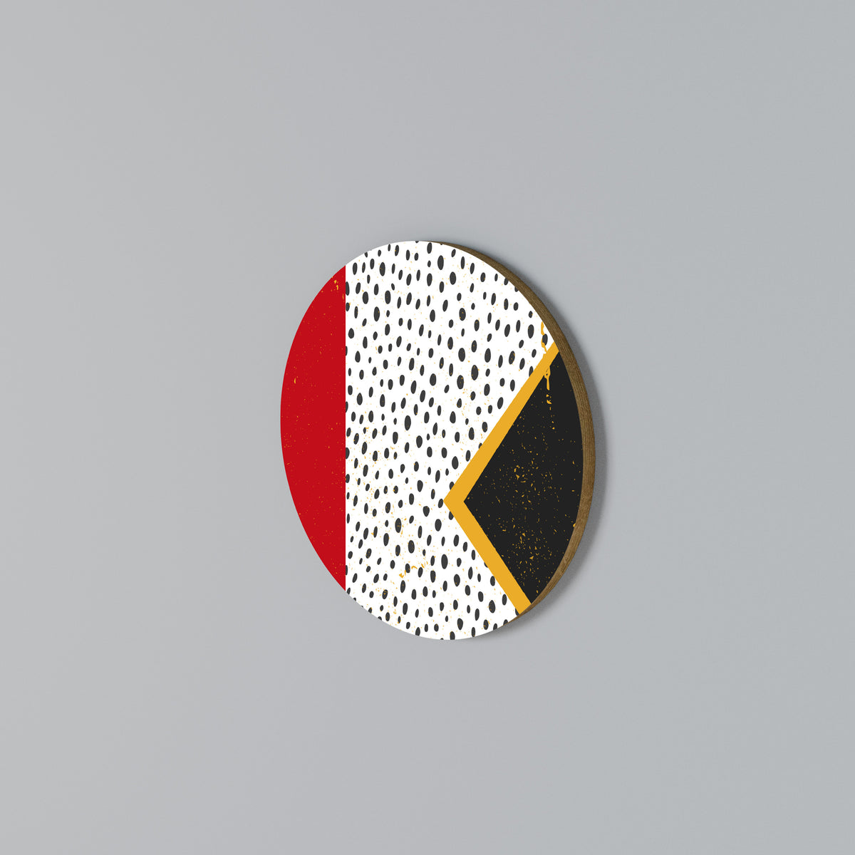 BOLD RETRO REVERIE Rundes Wandbild