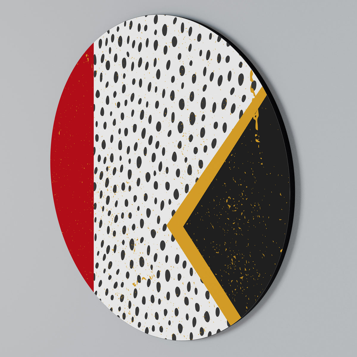 BOLD RETRO REVERIE Rundes Wandbild