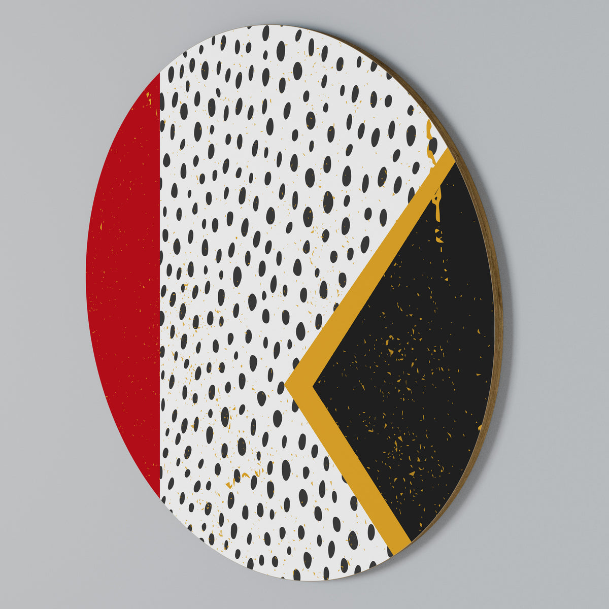 BOLD RETRO REVERIE Rundes Wandbild