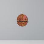 FLOATING THOUGHTS Ovales Kunstregal in Schwarz