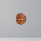 FLOATING THOUGHTS Ovales Kunstregal in Eiche-Optik