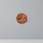 FLOATING THOUGHTS Round Art Shelf In Oak Effect