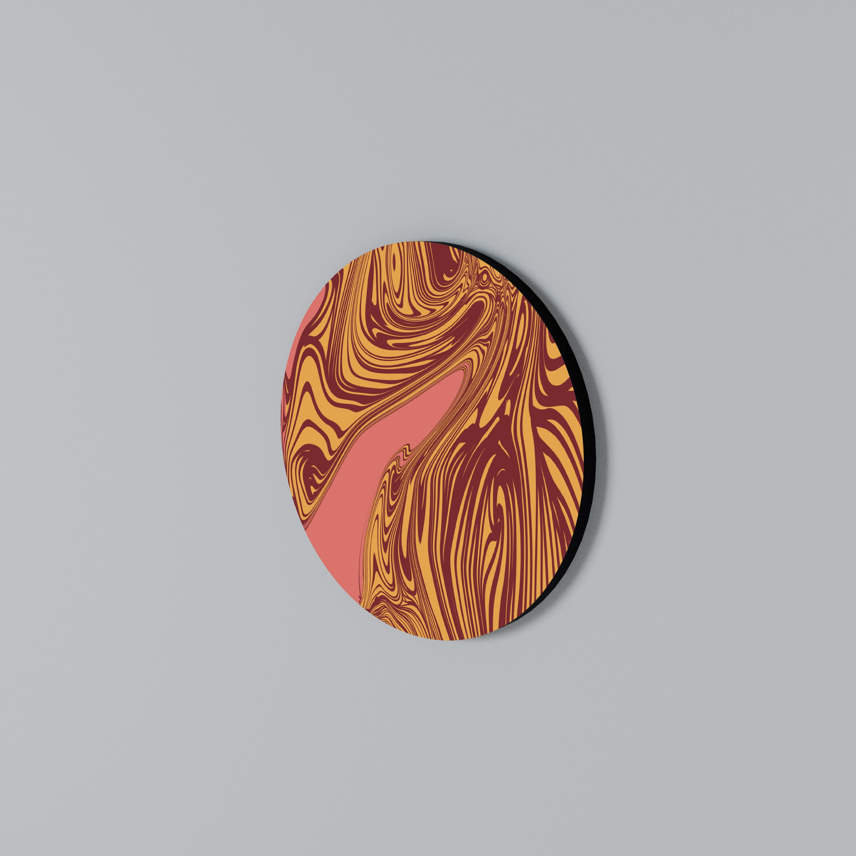 FLOATING THOUGHTS Rundes Wandbild