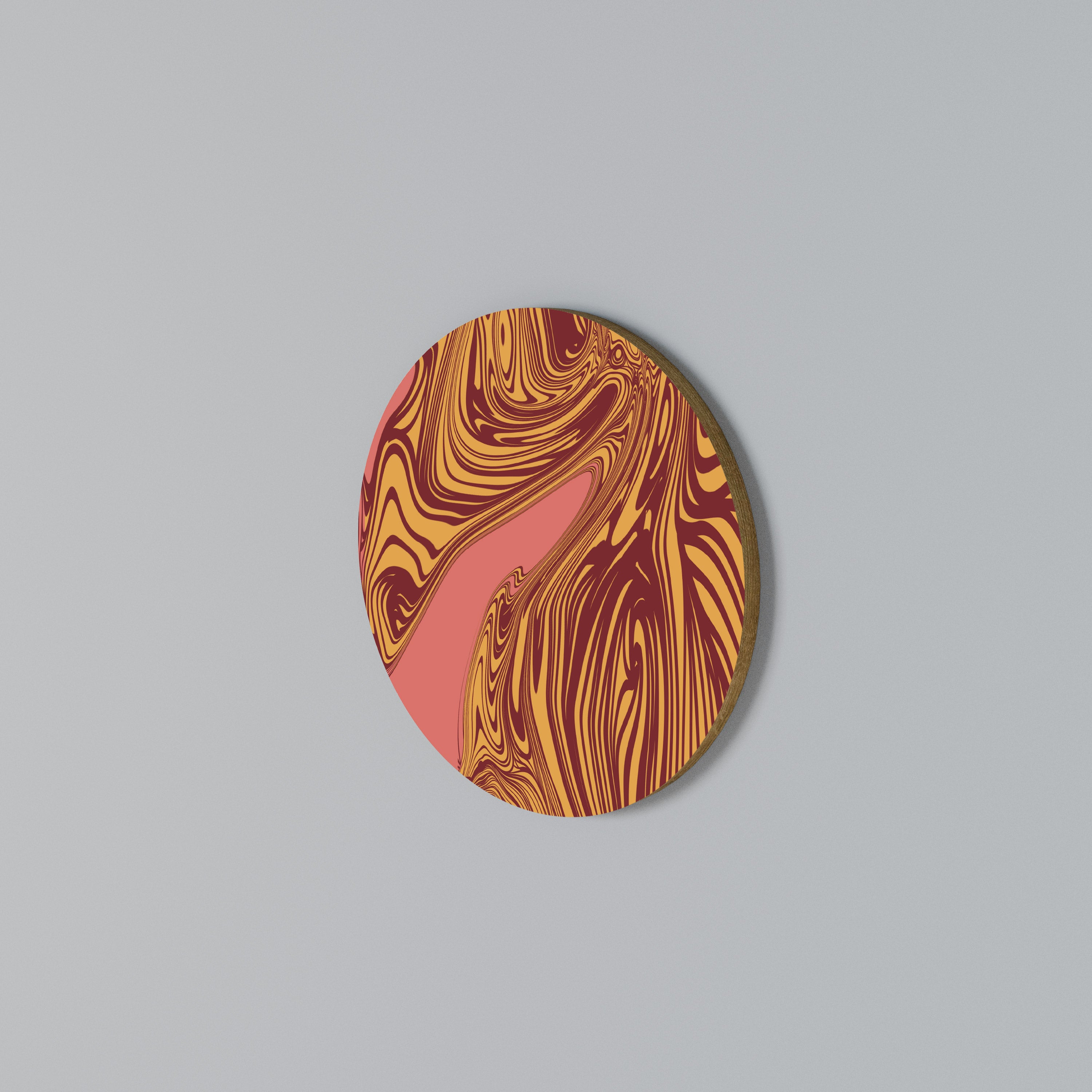 FLOATING THOUGHTS Rundes Wandbild