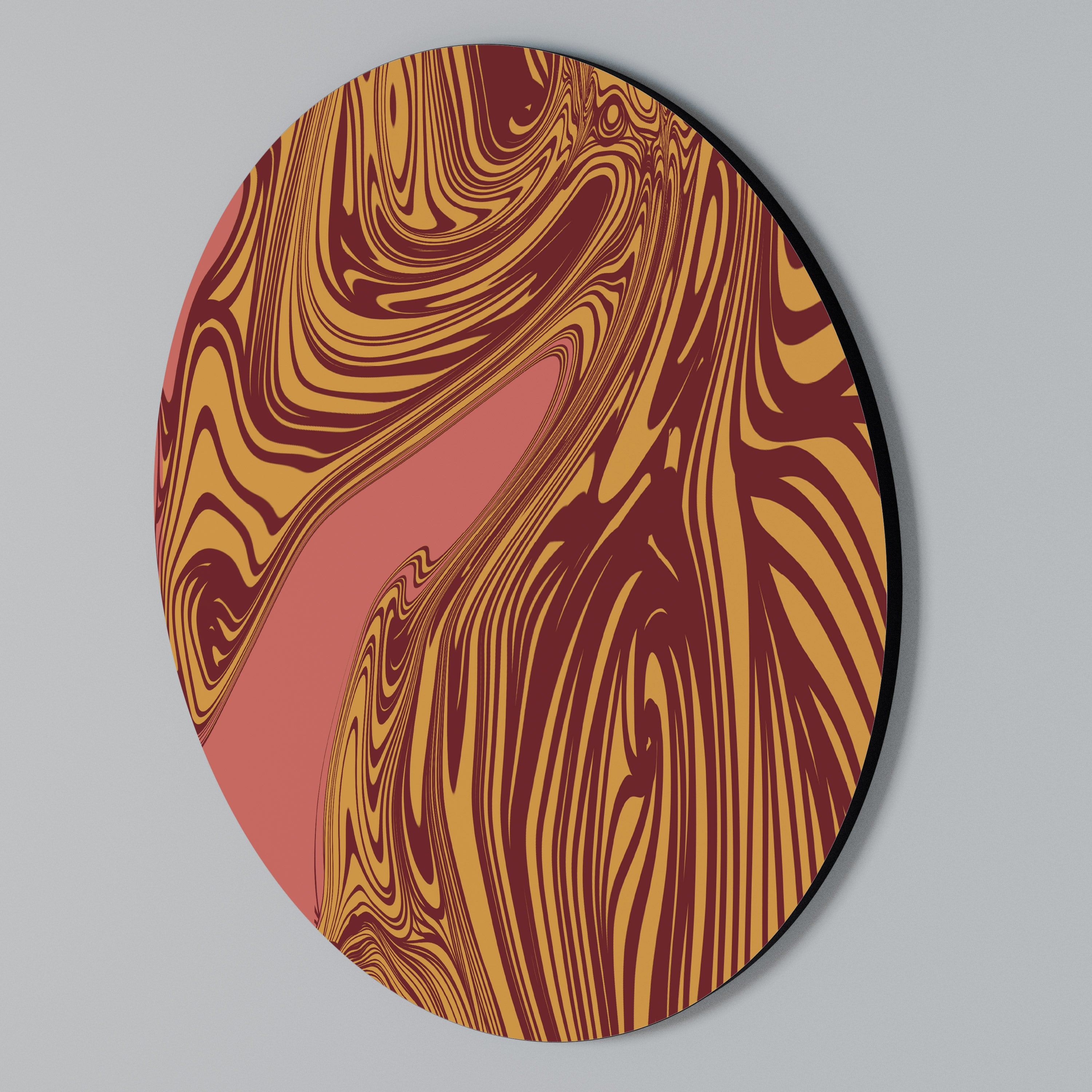 FLOATING THOUGHTS Rundes Wandbild