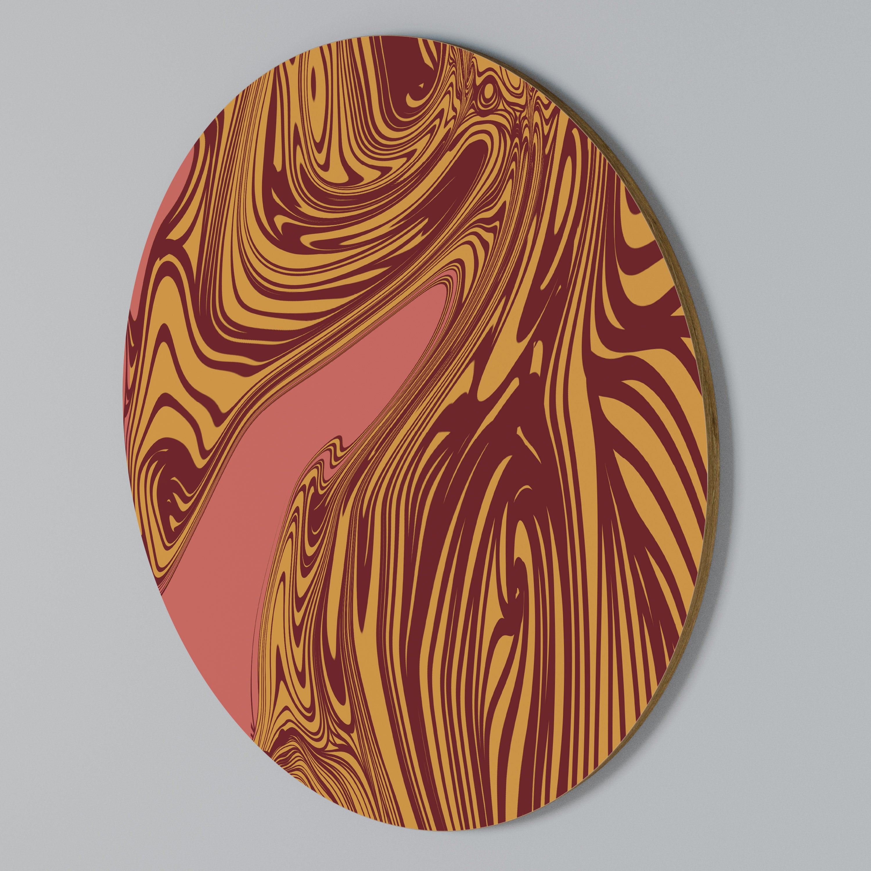 FLOATING THOUGHTS Rundes Wandbild