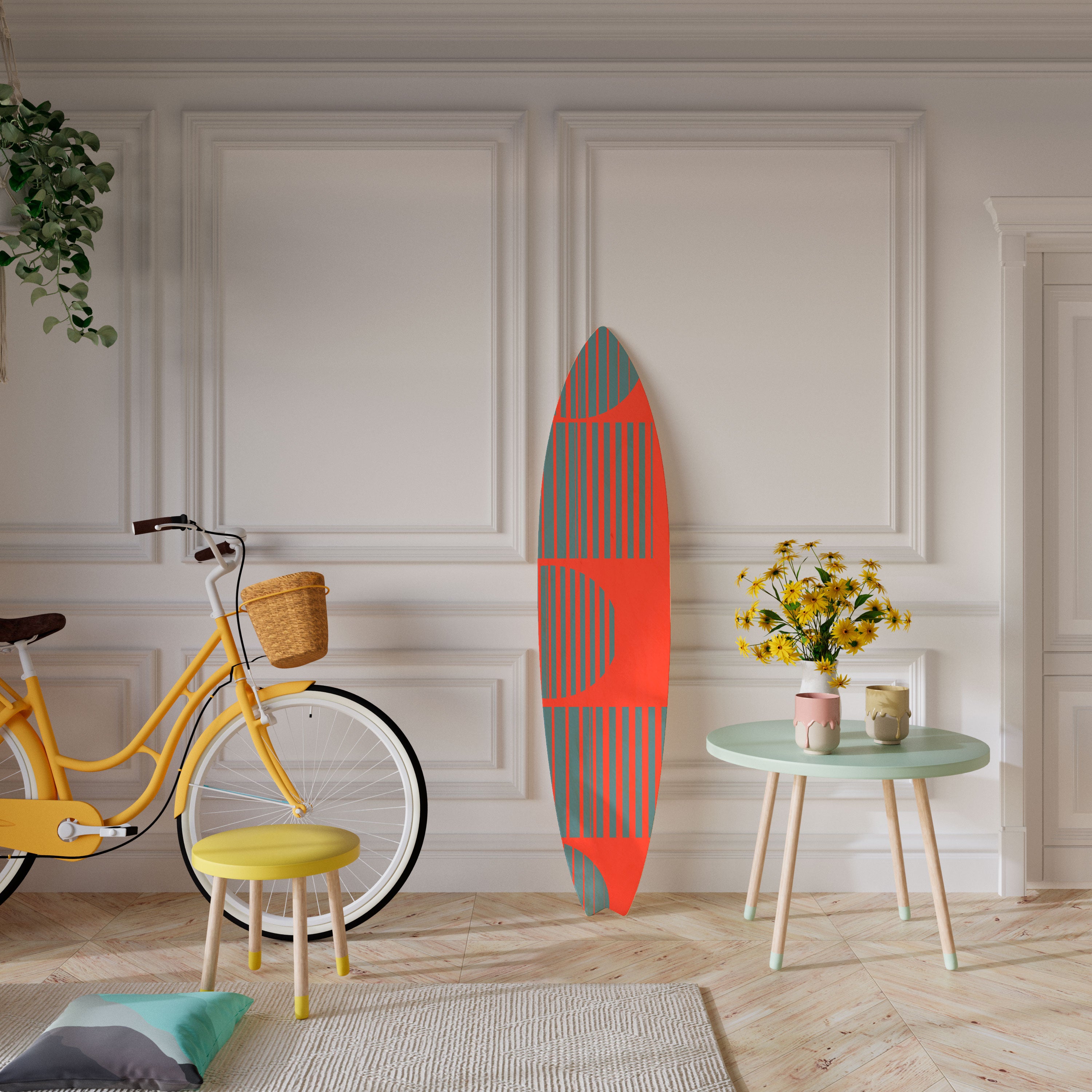 RISING GEOMETRY STARS Deko-Surfboard