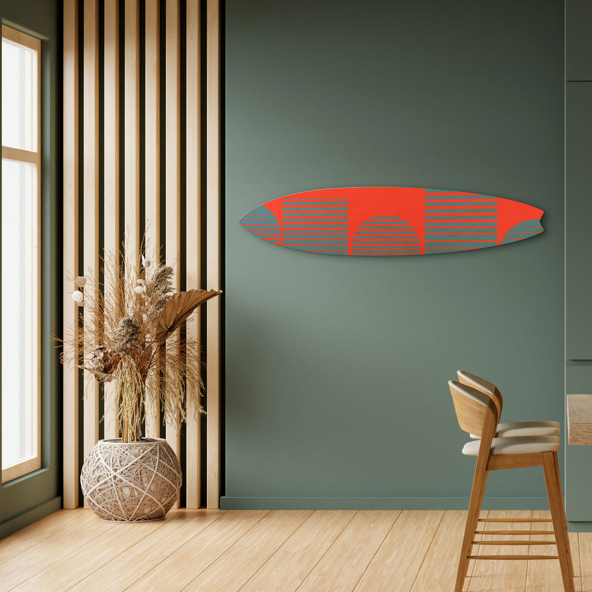 RISING GEOMETRY STARS Deko-Surfboard
