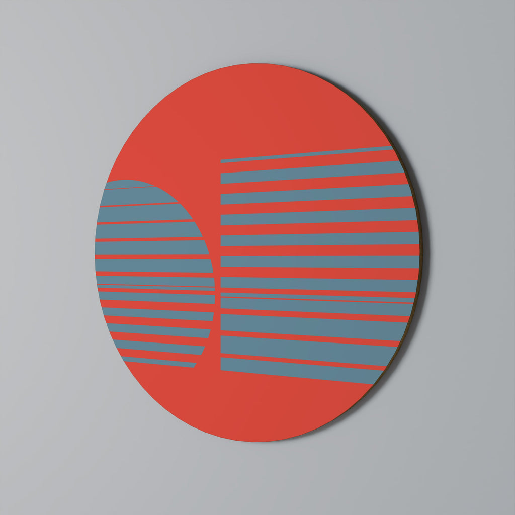 RISING GEOMETRY STARS Runde Wanddekoration Ø 69 cm