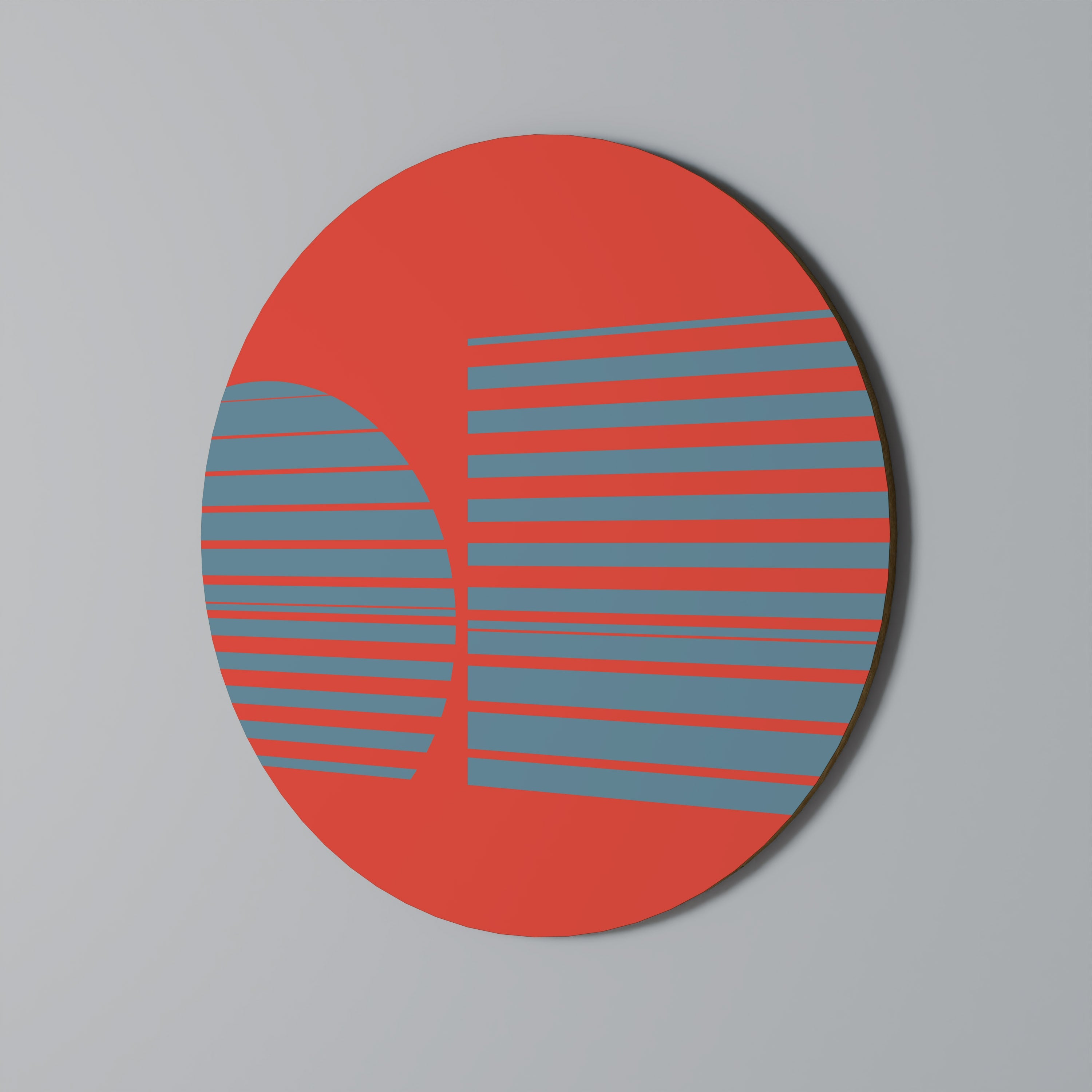 RISING GEOMETRY STARS Runde Wanddekoration Ø 69 cm