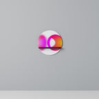 SYMPHONY OF COLORS Rundes Kunstregal in Schwarz