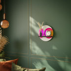 SYMPHONY OF COLORS Rundes Kunstregal in Schwarz