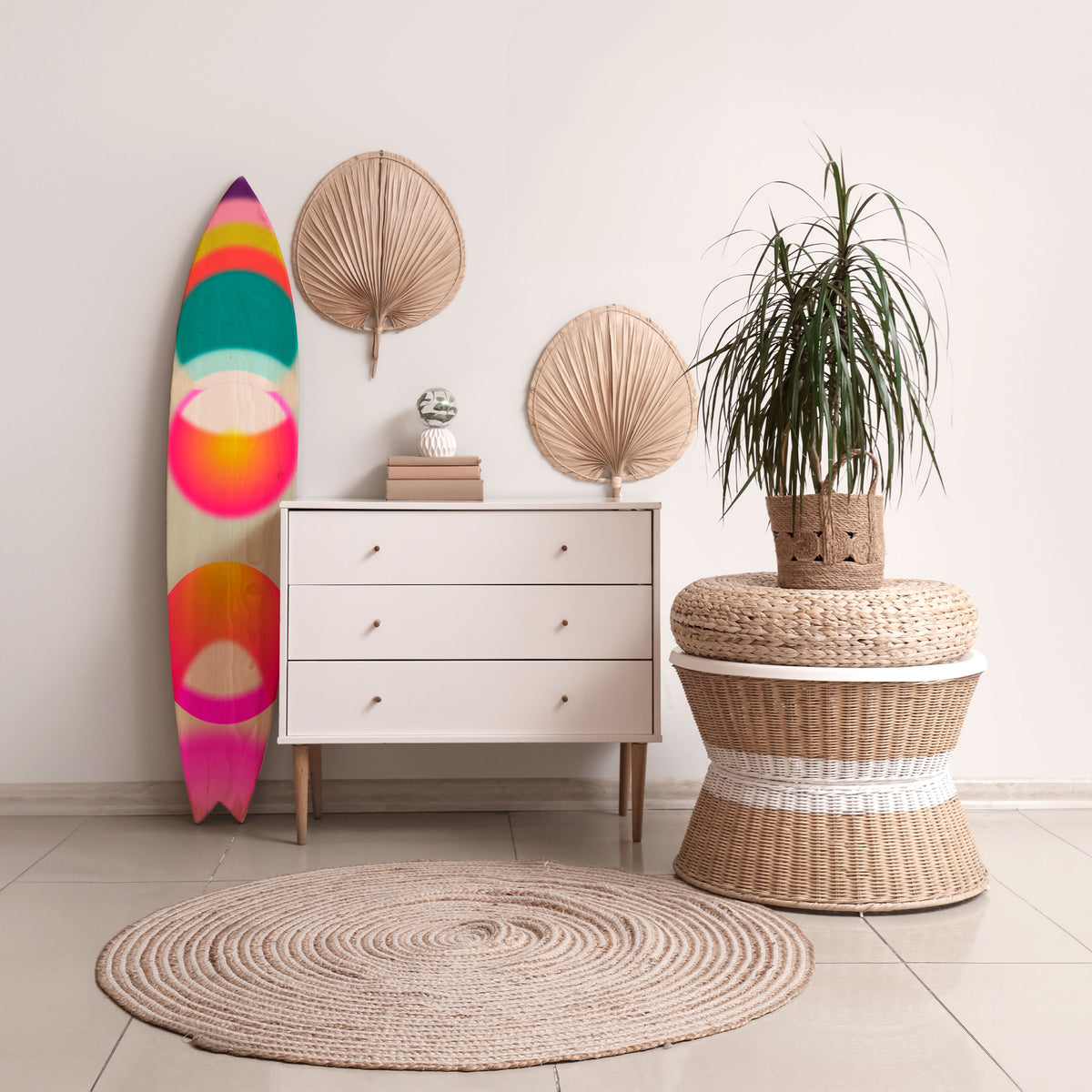 SYMPHONY OF COLORS Surfboard Decorative Panel