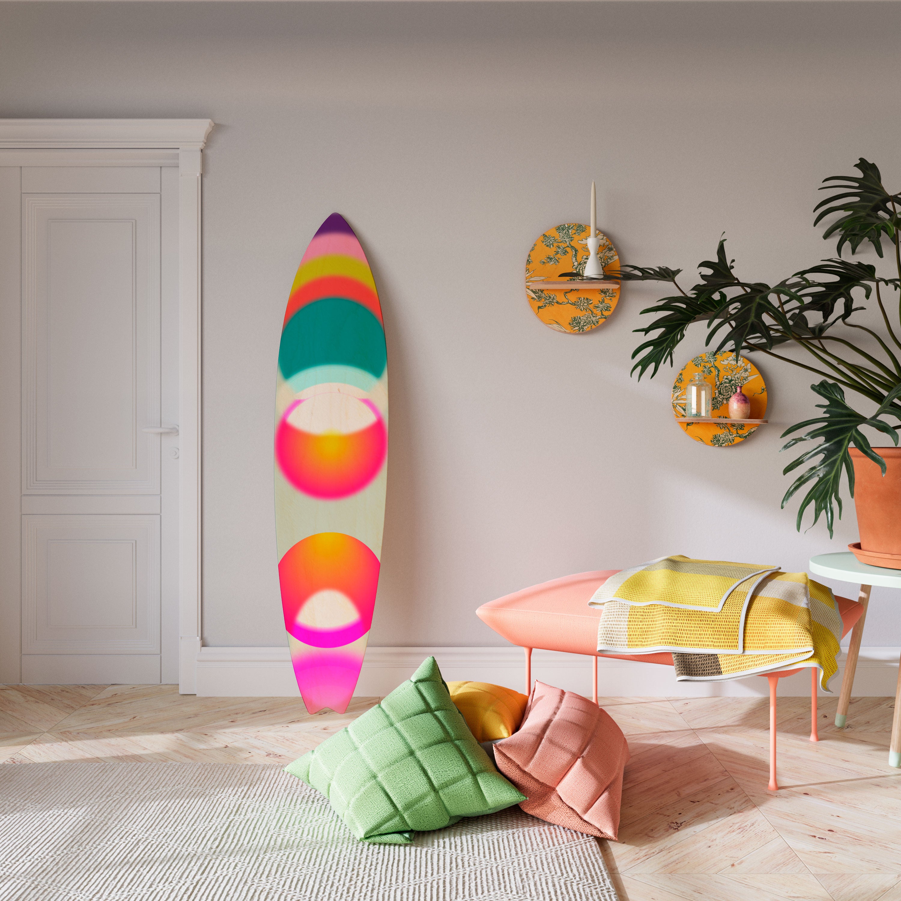 SYMPHONY OF COLORS Deko-Surfboard