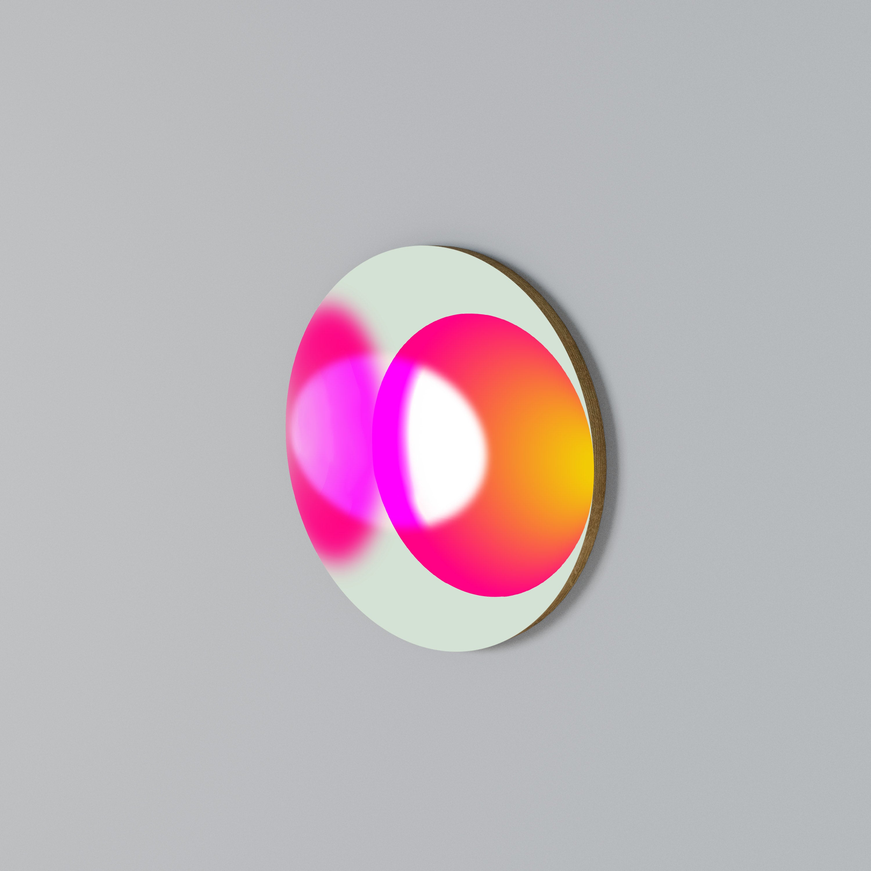 SYMPHONY OF COLORS Rundes Wandbild