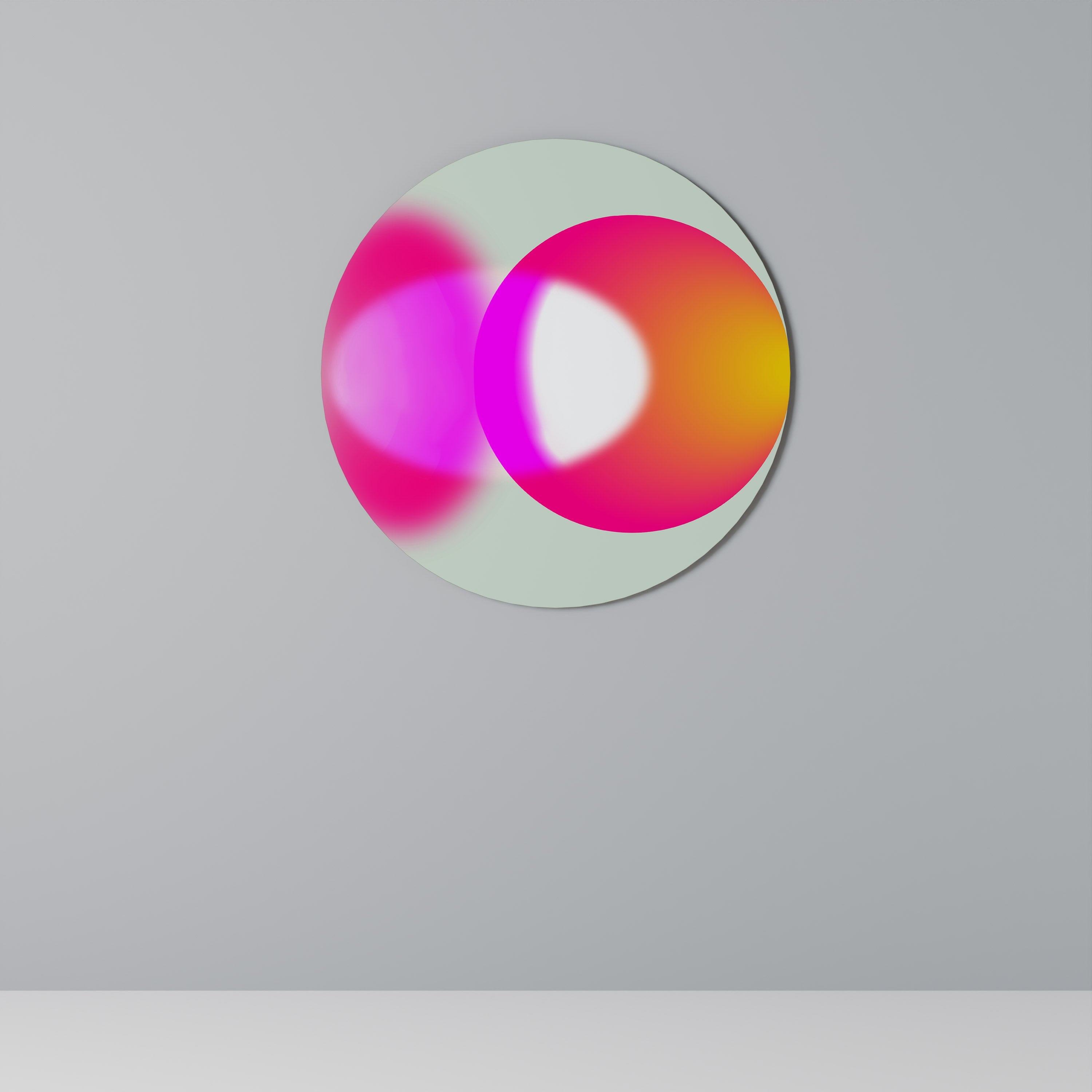 SYMPHONY OF COLORS Runde Wanddekoration Ø 69 cm