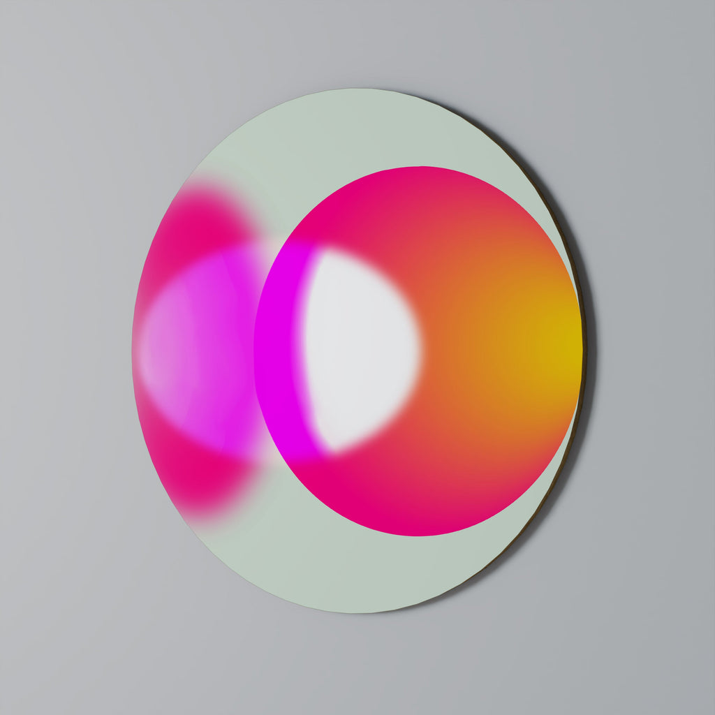 SYMPHONY OF COLORS Runde Wanddekoration Ø 69 cm