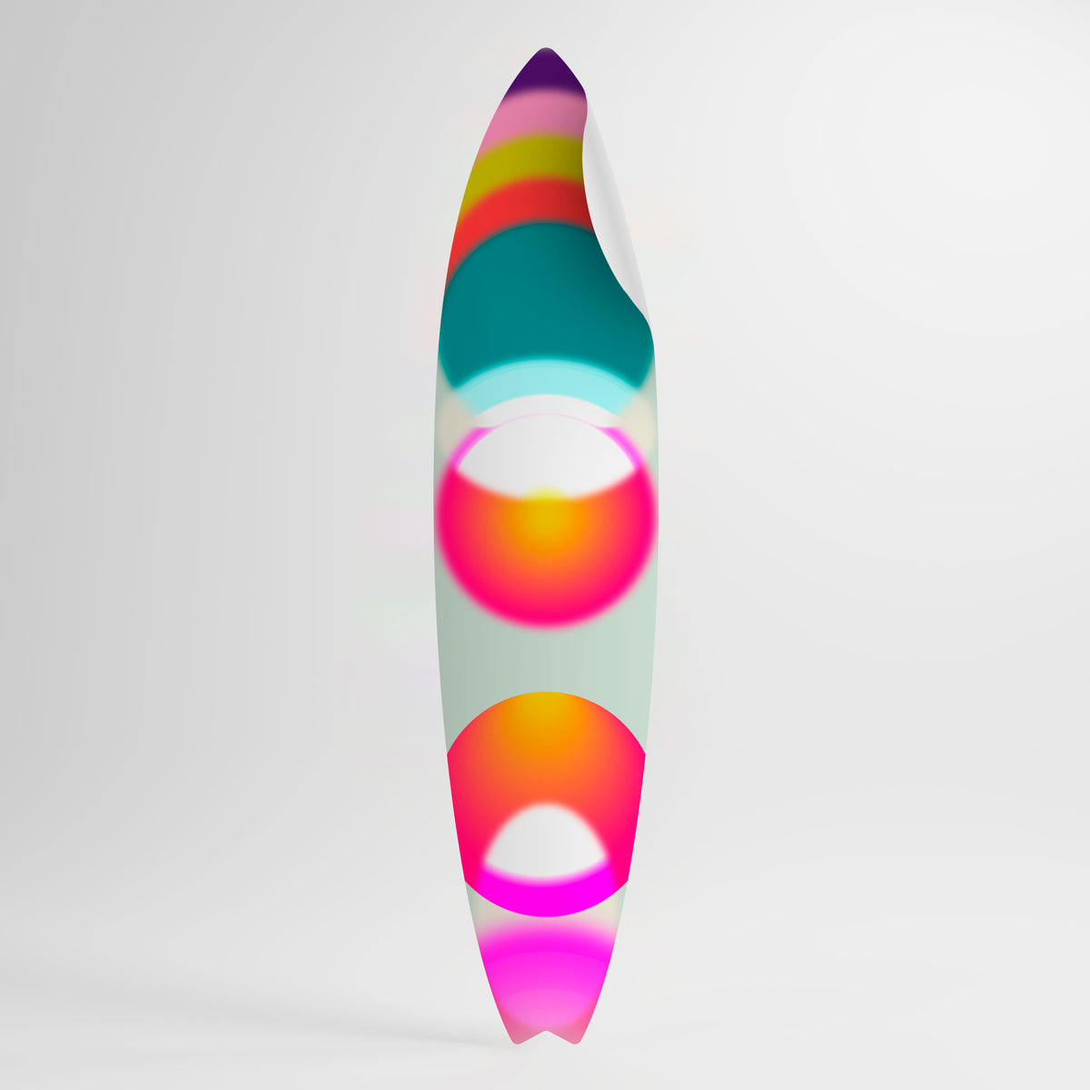 SYMPHONY OF COLORS Surfboard-Wandsticker