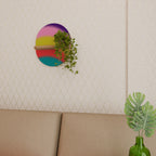 RAINBOW TIME Ovales Kunstregal in Eiche-Optik