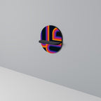 BLINDED BY THE LIGHTS Ovales Kunstregal in Schwarz