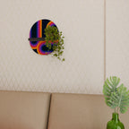 BLINDED BY THE LIGHTS Ovales Kunstregal in Schwarz