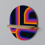 BLINDED BY THE LIGHTS Ovales Kunstregal in Eiche-Optik