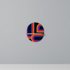 BLINDED BY THE LIGHTS Ovales Kunstregal in Eiche-Optik