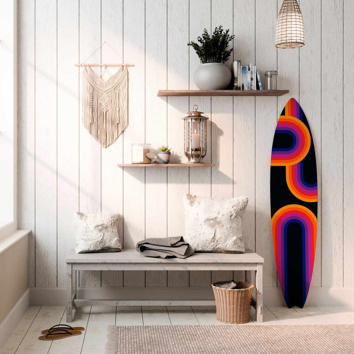 BLINDED BY THE LIGHTS Deko-Surfboard