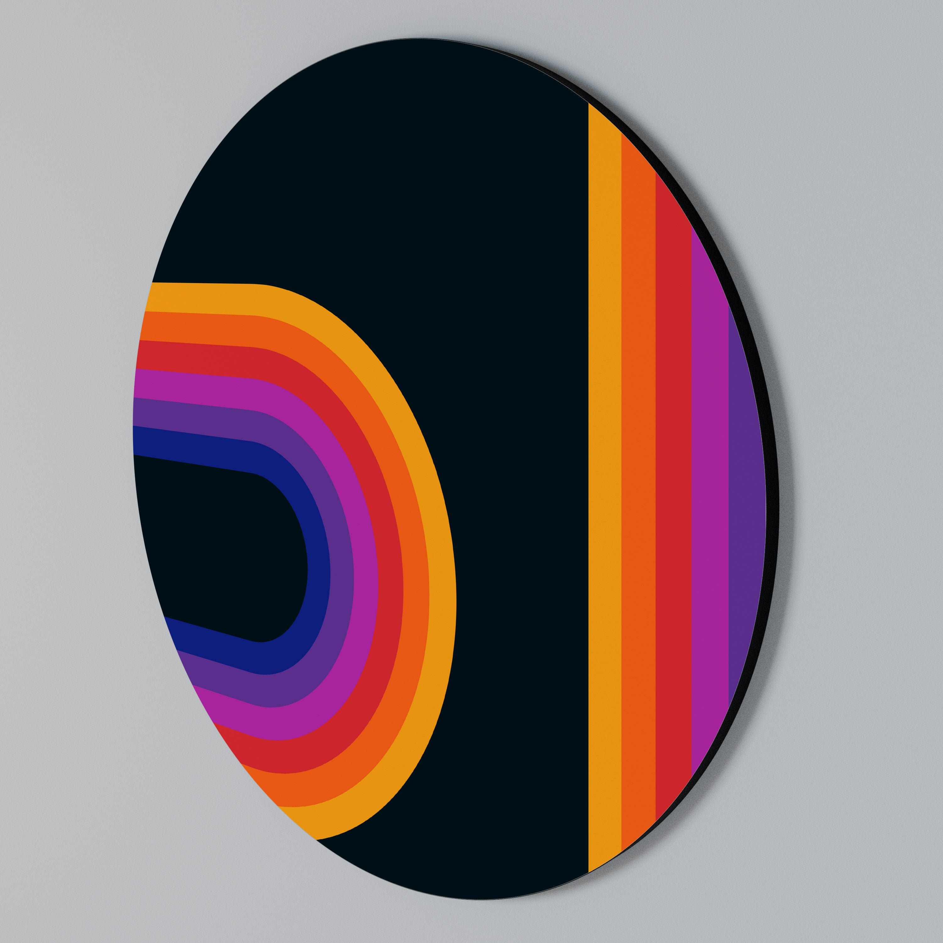 BLINDED BY THE LIGHTS Rundes Wandbild