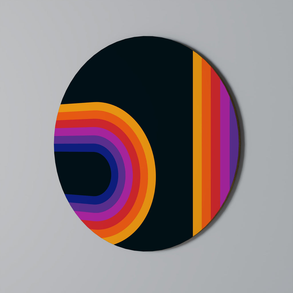 BLINDED BY THE LIGHTS Runde Wanddekoration Ø 69 cm