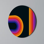 BLINDED BY THE LIGHTS Runde Wanddekoration Ø 69 cm