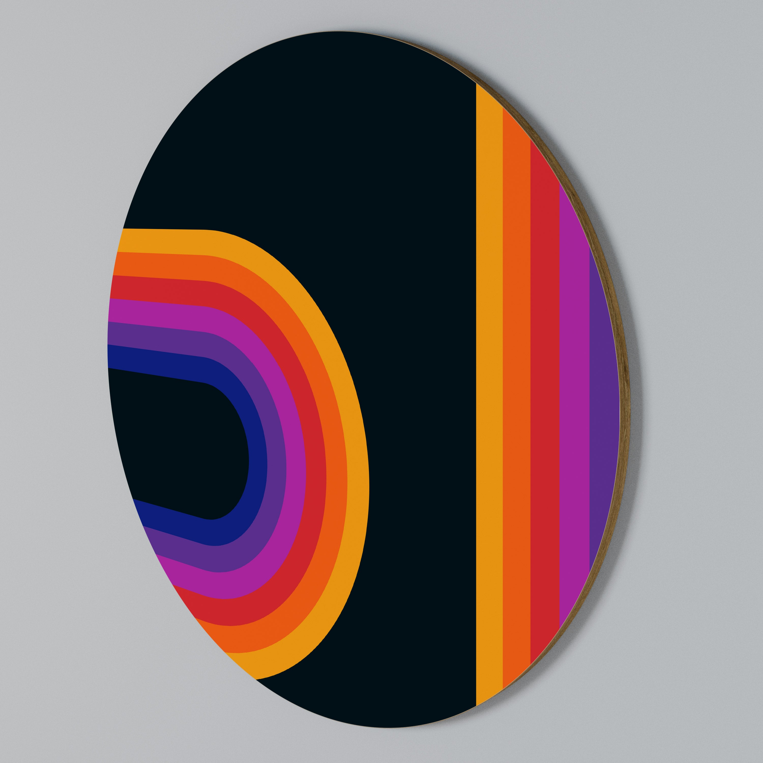 BLINDED BY THE LIGHTS Rundes Wandbild