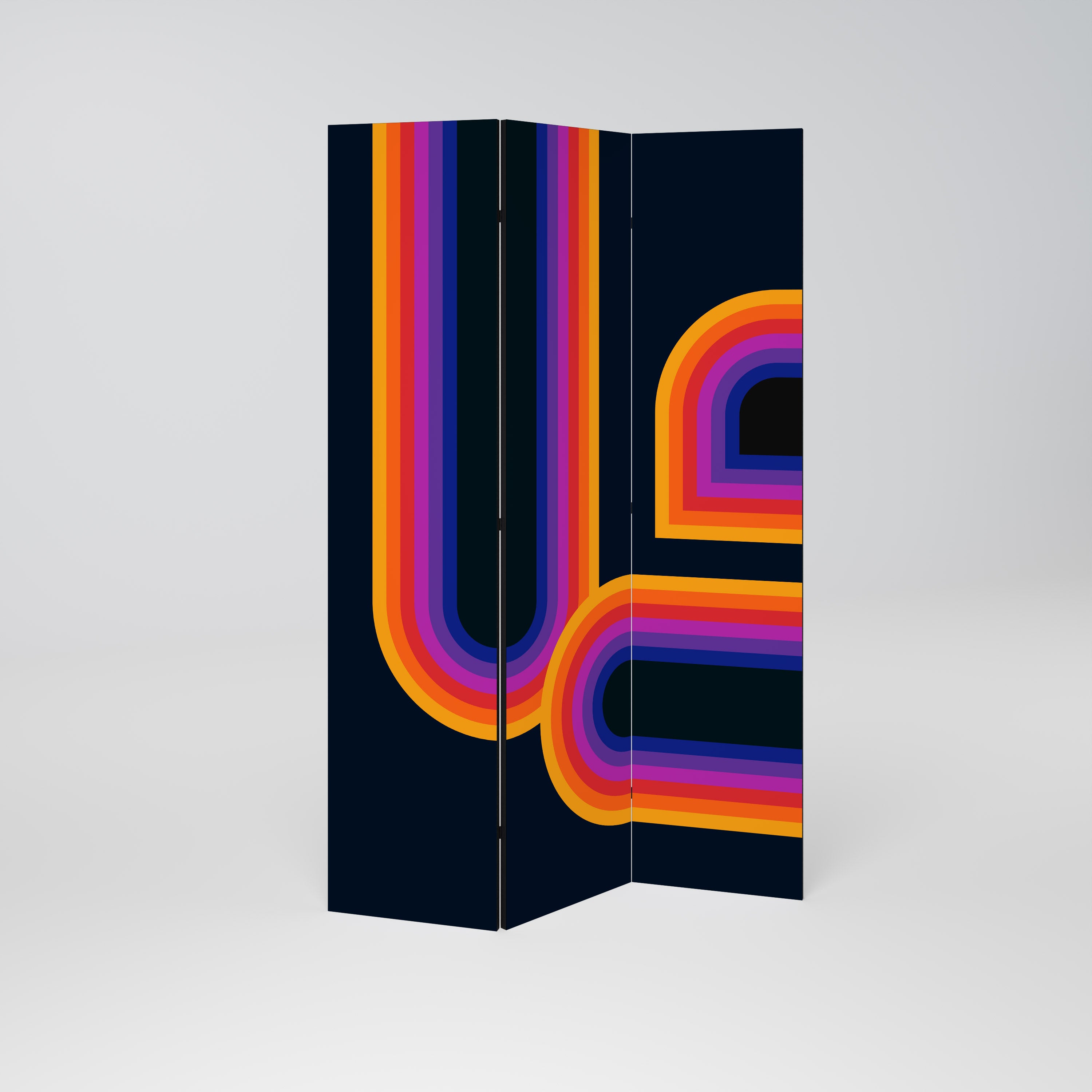 BLINDED BY THE LIGHTS 3-teiliger Paravent