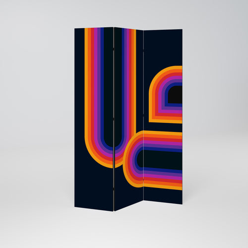 BLINDED BY THE LIGHTS Decorative 3-Panel Room Divider