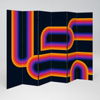 BLINDED BY THE LIGHTS 6-teiliger Paravent