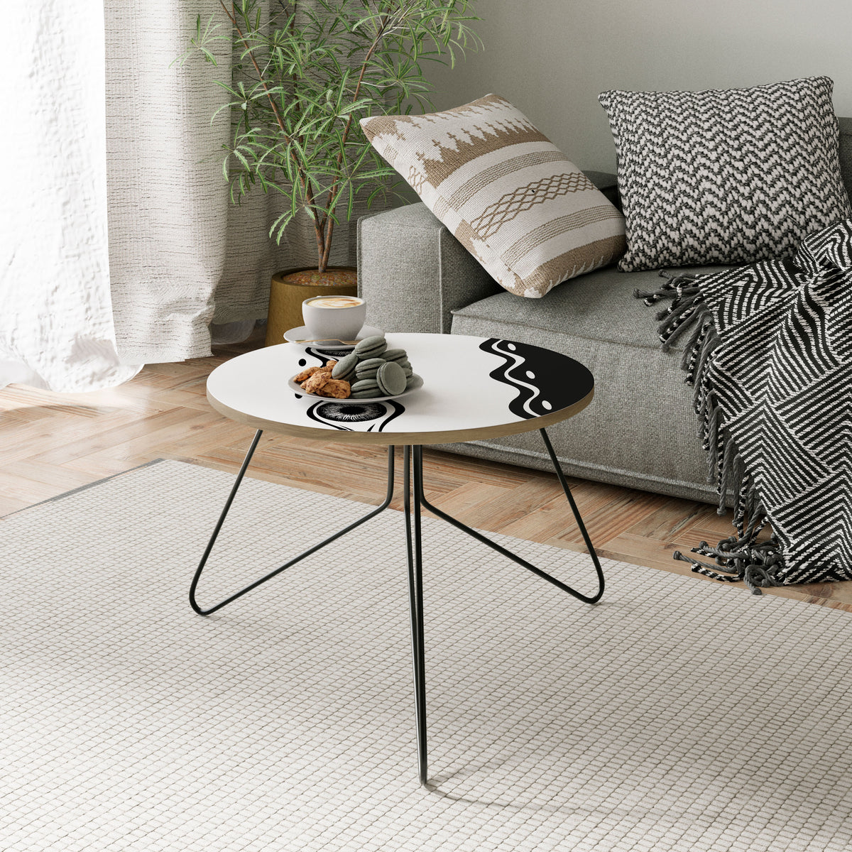 BOLD LINEAR DANCE Couchtisch