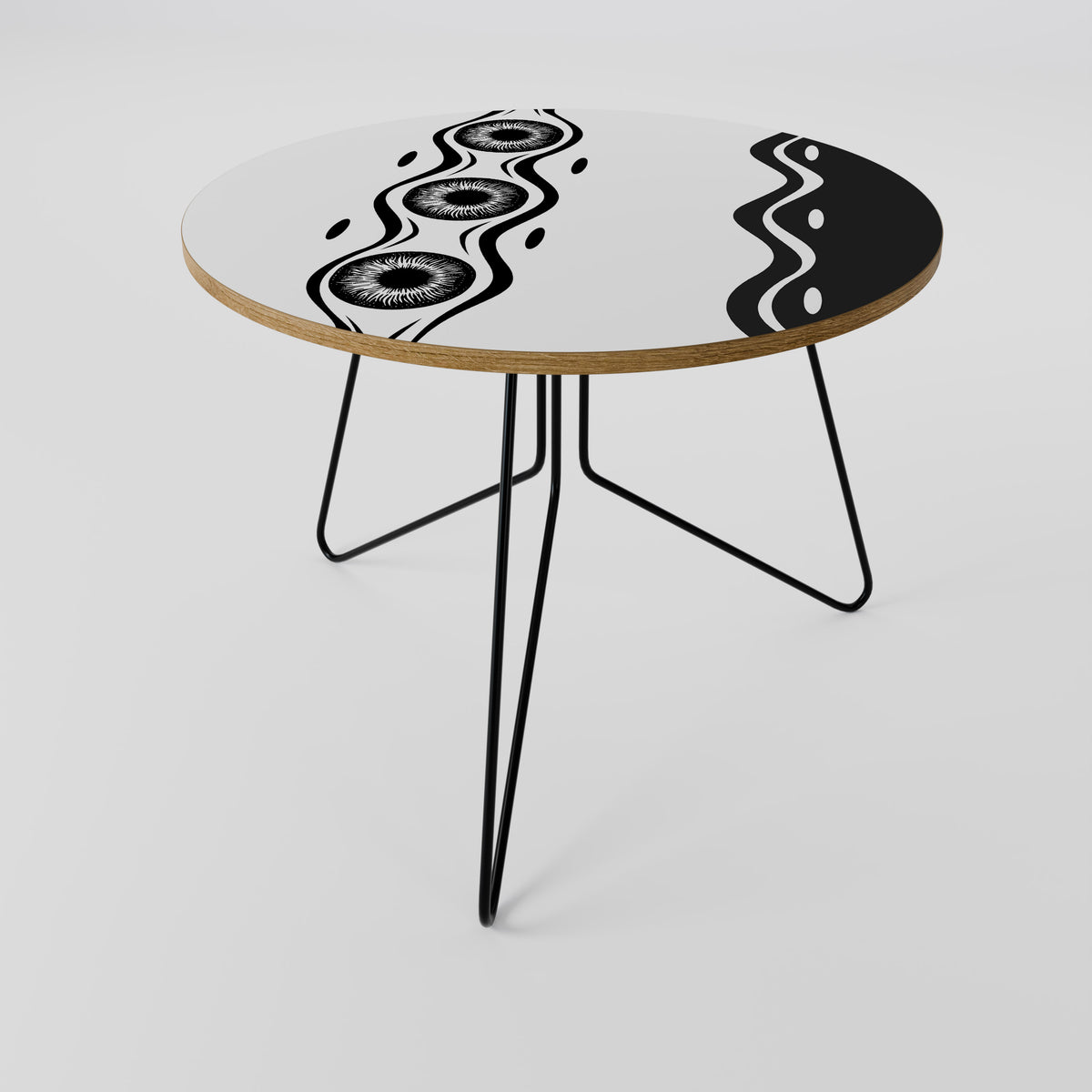BOLD LINEAR DANCE Couchtisch