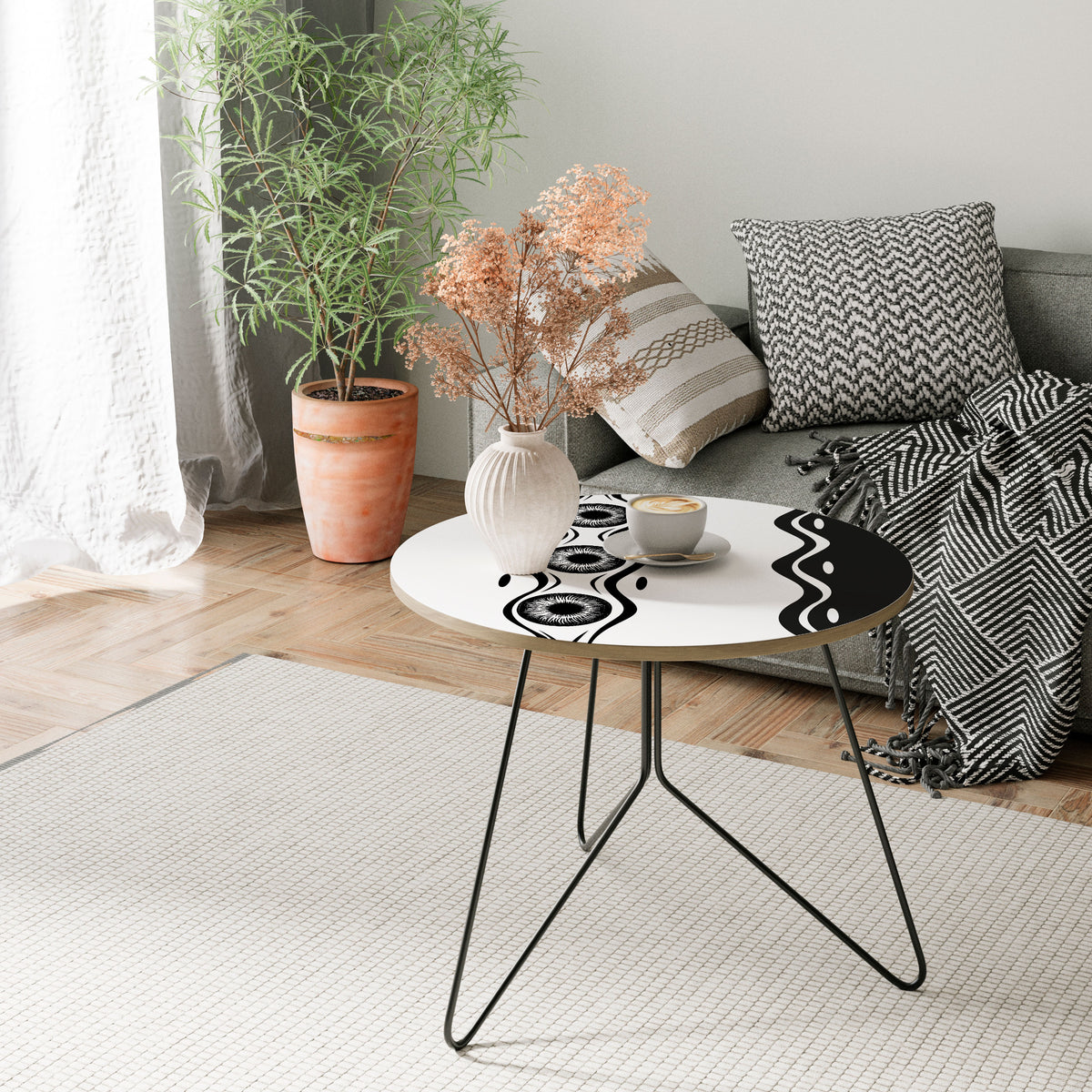 BOLD LINEAR DANCE Couchtisch