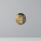 ANTIQUE AURA Ovales Kunstregal in Eiche-Optik