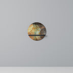 ANTIQUE AURA Rundes Kunstregal in Schwarz