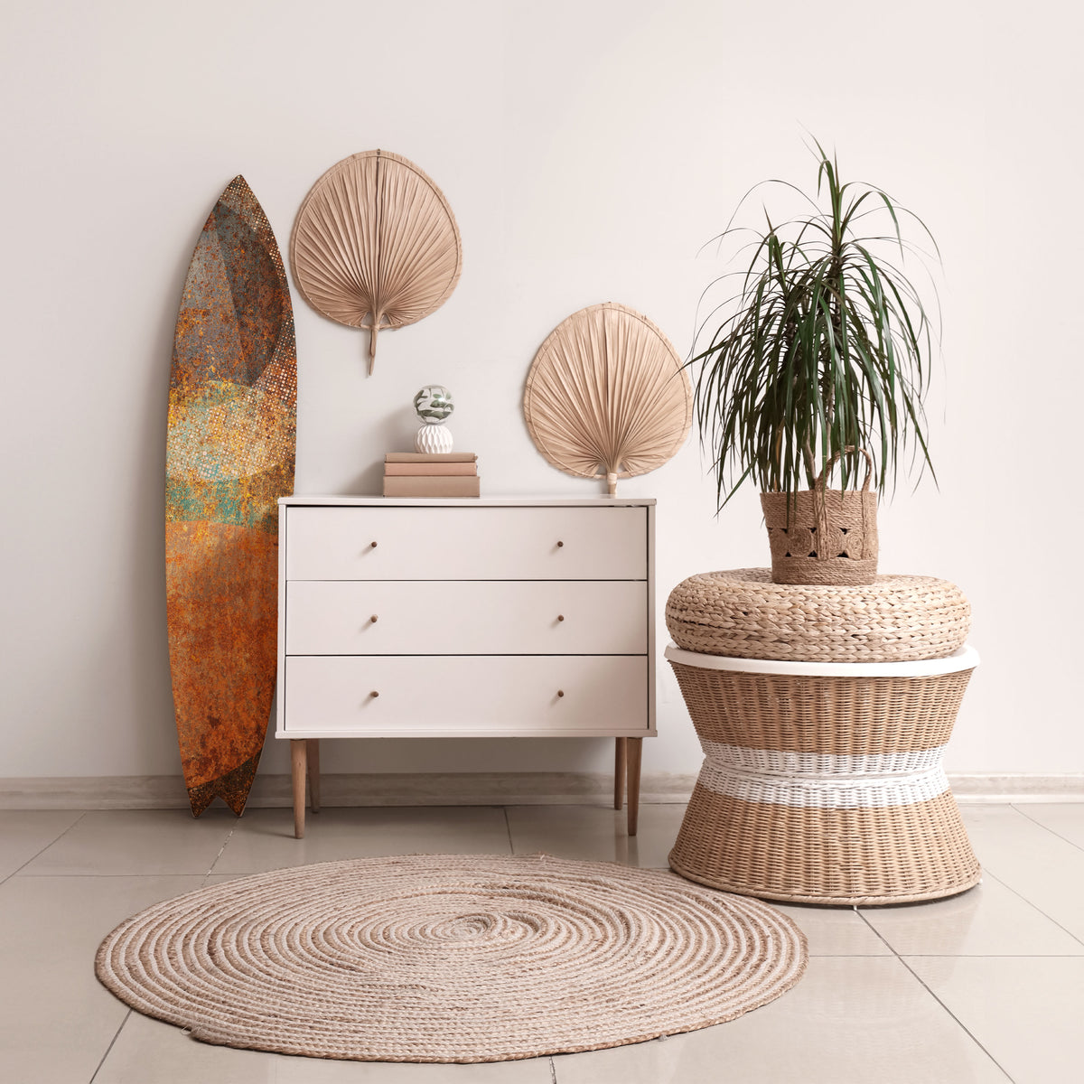 ANTIQUE AURA Deko-Surfboard