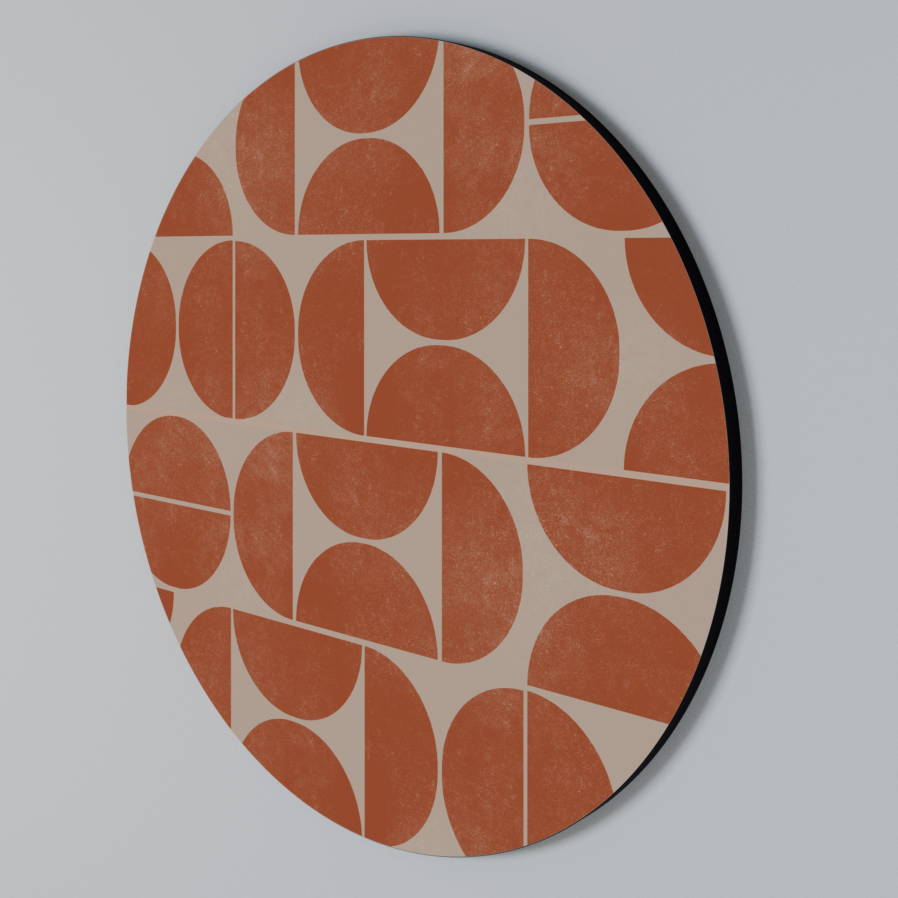 REPETITION COMPULSION Rundes Wandbild