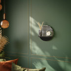 GRID GEOMETRY Rundes Kunstregal in Schwarz