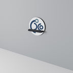 ORB DESIGN Rundes Kunstregal in Schwarz